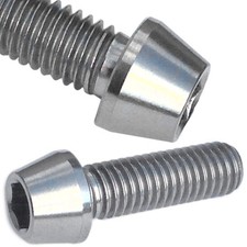 2 Titanium Bolts M6 x18mm 2 washers
