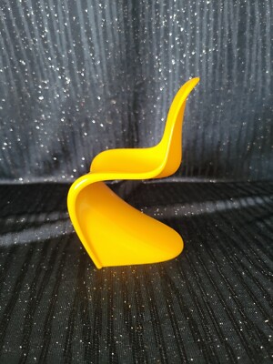 VITRA MINIATURE 1:6 SCALE CHAIR PANTON  'S'  CHAIR SUNNY YELLOW- NEW! 