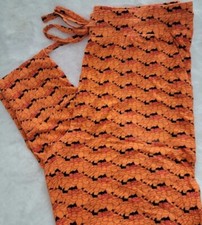 Kate Quinn-BAMBOO-Hot House Floral-Black/Orange-Joggers-Halloween-Comfy Pants-M