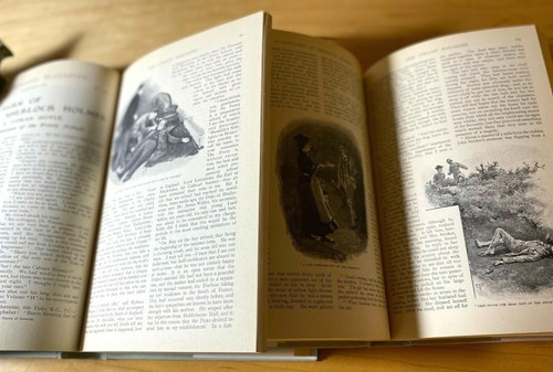 2 v SHERLOCK HOLMES-DOYLE-ADVENTURES/MEMOIRS+RETURN/HOUND 1975/6 HB/J HI END FN - Picture 3 of 3