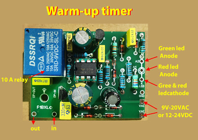 Heathkit SB-230 GI7B modified - Warm-up timer