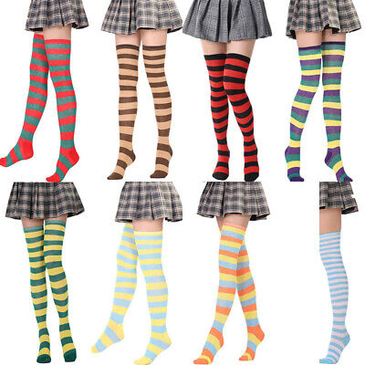 Kopen Women Ladies Thigh High Over The Knee Socks Girls Extra Long Cotton Stockings