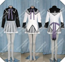 School Uniform Akemi Homura Puella Magi Madoka Magica white Cosplay Dress
