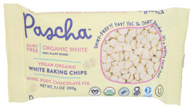 Pascha  White Chocolate Baking Chips With Rice Milk   7.1 Oz Pack Of 1