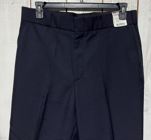 MEN'S FLYING CROSS NAVY WITH BLACK STRIPE POLICE PANTS SIZE 36x31 CPDTRS01 - Picture 3 of 7