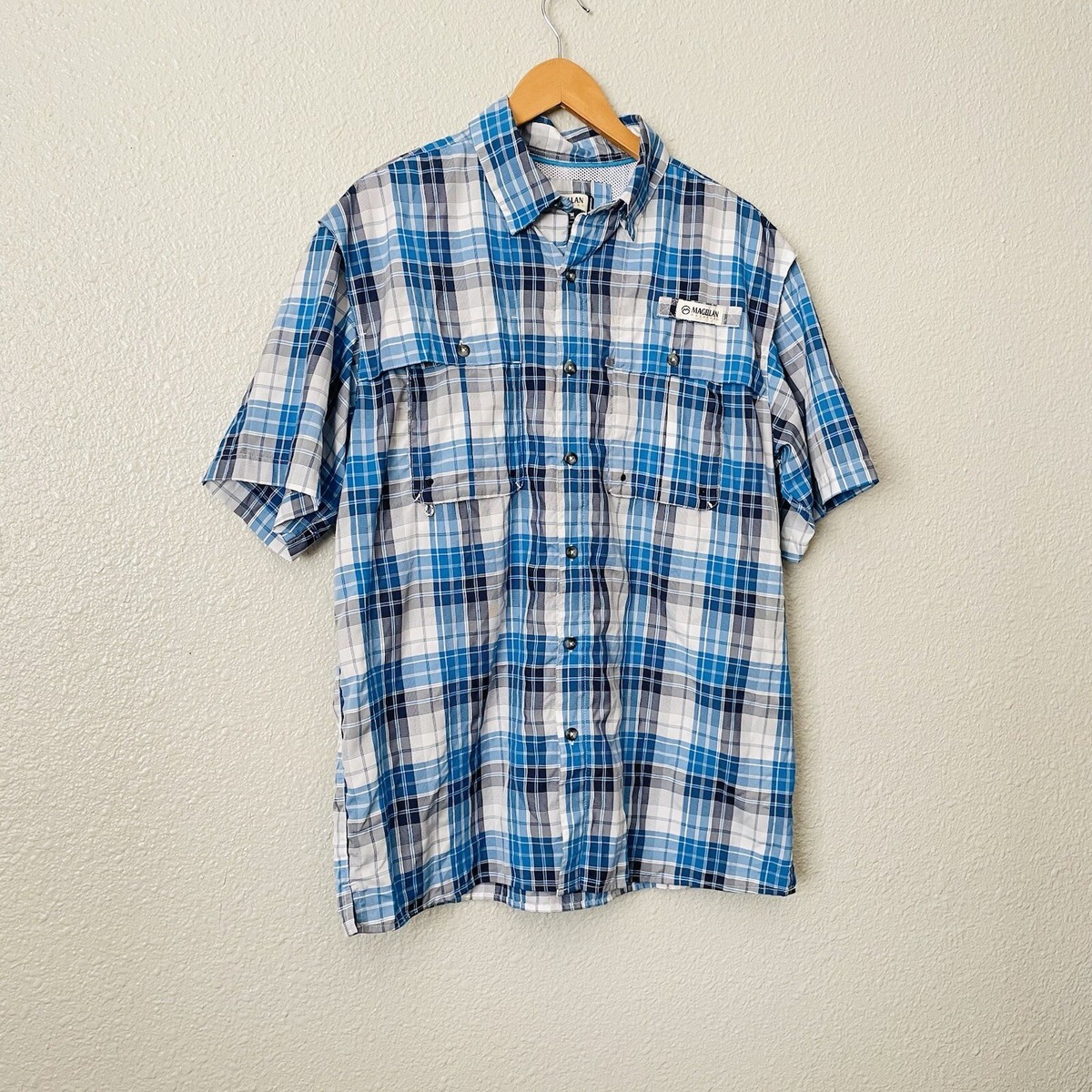 Chemise Boutonnée Magellan Outdoors – Bleu Aster, évacuation D'humidité, Femme XS