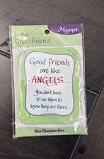 Blue Mountain Arts Magnet Good Friends Are Like Angels  3.0" x 3.5" Friendship
