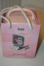 Divoom Ditoo-Plus Retro Led  Art Bluetooth Portable Speaker Alarm Clock PINK
