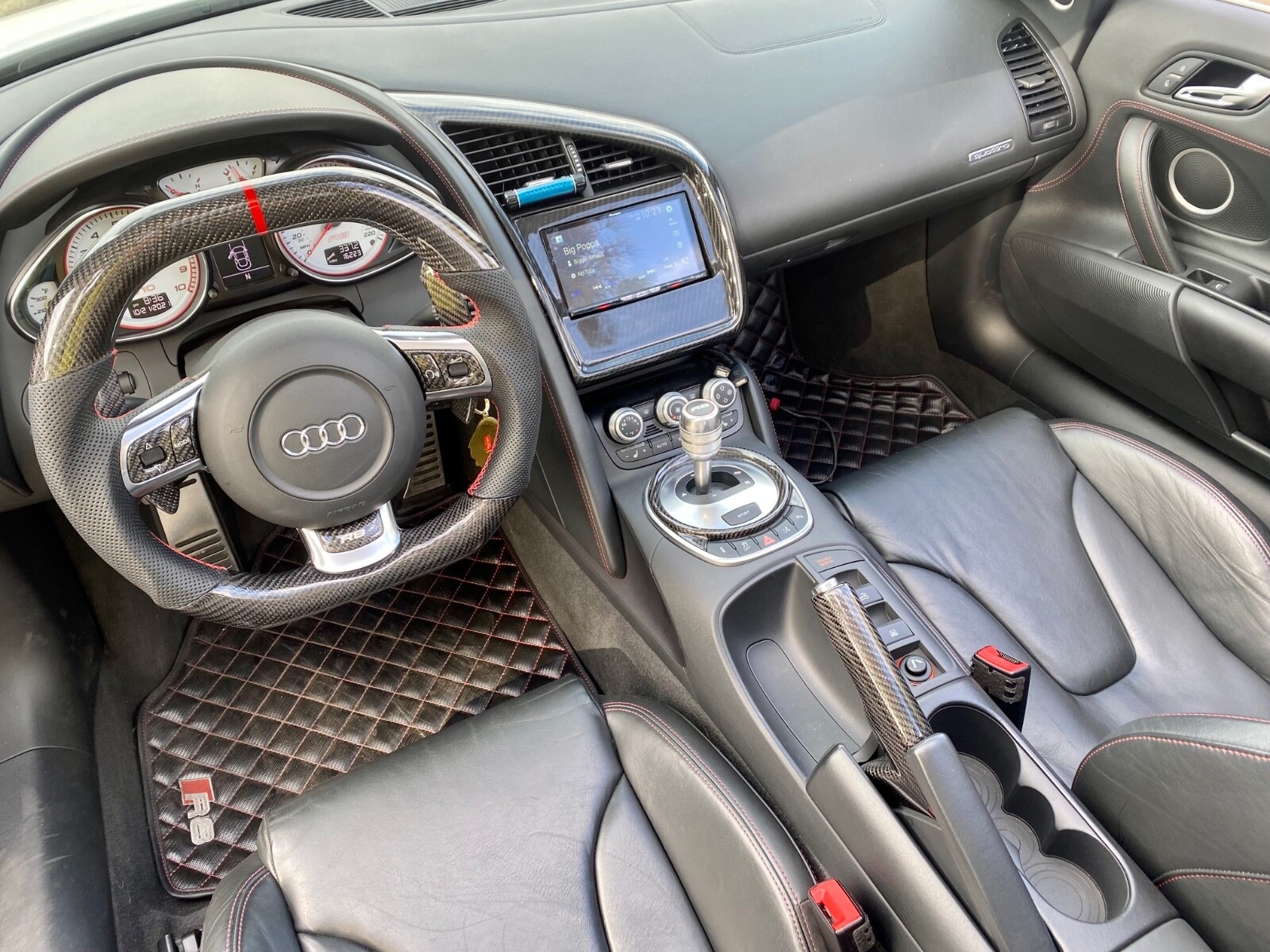 Audi R8 Carbon Fiber OEM E-brake Handle Direct Replacement
