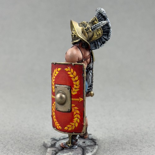Roman gladiator Murmillo 54 mm, Painted tin toy soldier, Roman soldier miniature - Picture 4 of 14