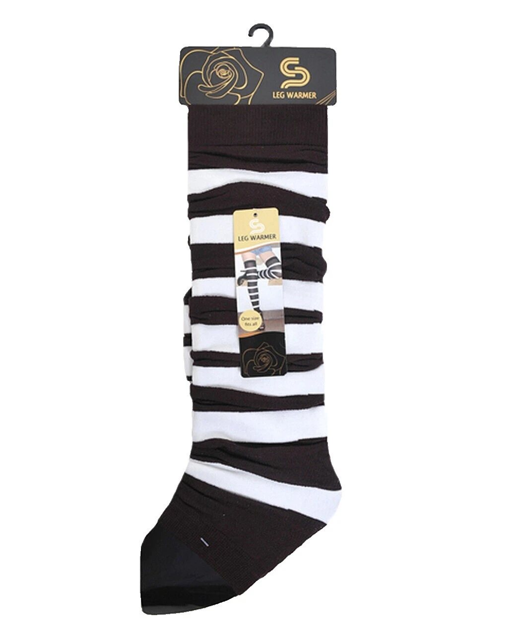 Cotton Blend Brown Leg Warmers for Women