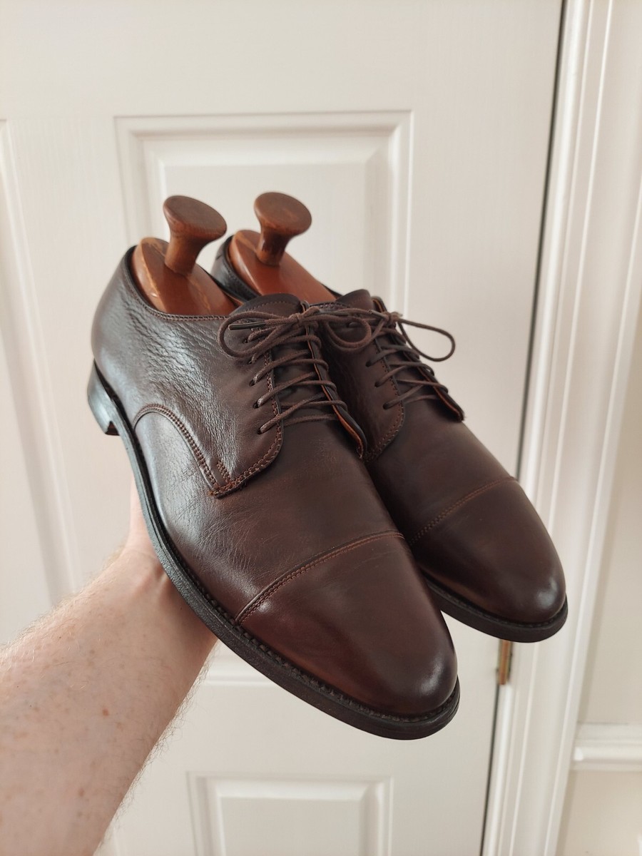 EUC Alden 9572F Dark Brown Calf Cap Toe Derby Dress Shoe EUC Alden 9572F Dark Brown Calf Cap Toe Derby Dress Shoe