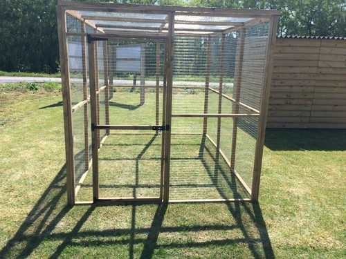 Animal Run 6FT x 9FT x 6FT Pet Run 19G Rabbit Chicken Pen Bird Aviary - Picture 13 of 28