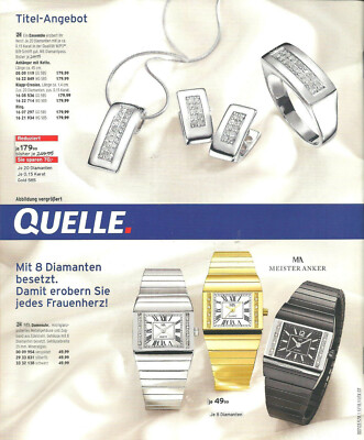 Katalog Quelle Uhren Schmuck Collection 2007 2008 (116 Seiten)🐿️