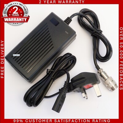 Hillman Golf Trolley Lithium 3a Automatic Battery Charger with Pin  Connector UK