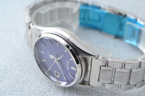 Vintage 1976 Seiko Quartz TYPE2 4622-8000 Blue Silk pattern / OH, Serviced - Picture 7 of 13
