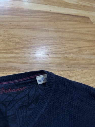 Tommy Bahama Shirt Mens Medium Gray Lightweight Marlin Logo Thermal Waffle Knit - Picture 4 of 7