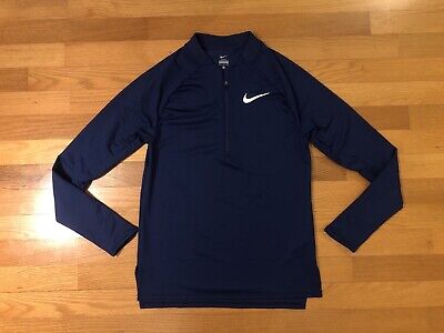 Nike Pro Elite Long Sleeve Men's Running Jersey - Blue, Large