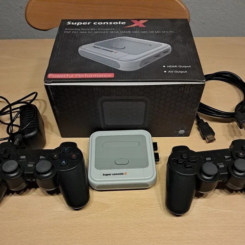 Spielkonsole Retro für TV Super Console X HDMI 2 Controller  70.000+ Spiele