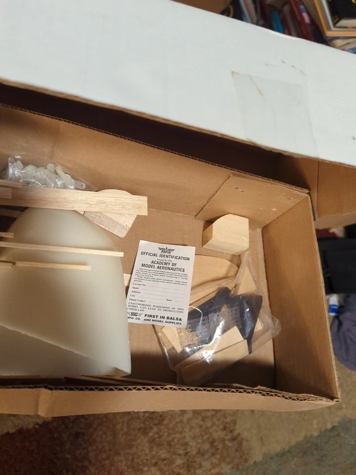 Brand New Rare Hazel Sig Clipped Wing Cub kit 1975 Vintage R/C Complete?  RC-26 - Image 3 of 4