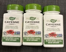 Nature's Way Cayenne 450 mg - 100 Vegan Capsules  Exp 07/24