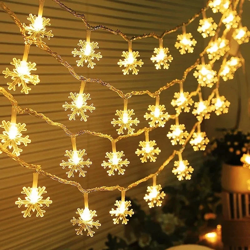 3m/1.5 Christmas Led snowflake String Lights Waterproof Star Creative Decorative - Image 2 of 4
