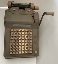 Adding Machine Hand Cranked VTG 1940 - 1950 National or Allen Wales? For Repair