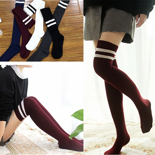 Women's Cable Knit Thigh High Boot Socks Long Winter Stockings Leg Warmers USA ✔ - Picture 12 of 20
