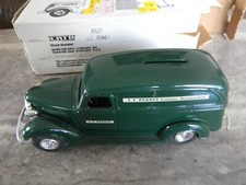 Ertl 1938 Chevy Panel Truck JC Penney Locking CoinBank w/Key  9637 1/25 Scale