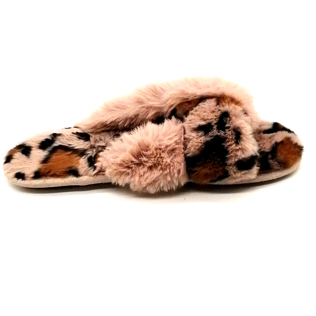 Loft faux fur shop slide slippers
