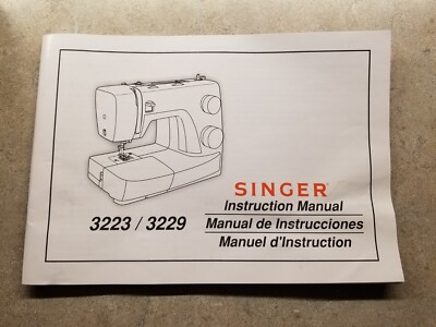 Singer 3223 3229 Simple Sewing Machine User Manual Instructions 