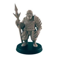 Half Ork Guardsman - Everyday Folk - Mini - EC3D - - Dungeons & Dragons - RPG - 