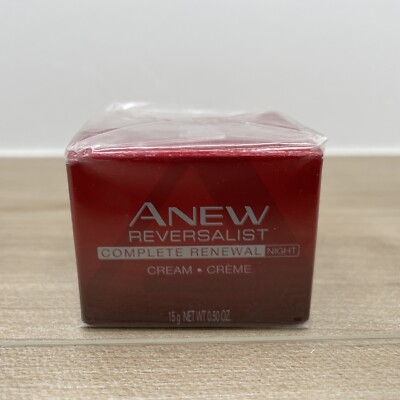 Avon Anew Reversalist Complete Renewal Night Cream 0.50 oz Travel Sealed