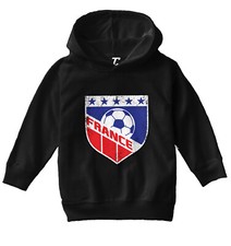 France Soccer - Distressed French Badge Pride Proud Toddler/Youth Hoodie