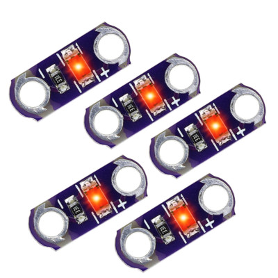 5Pcs/lot LilyPad Light Red SMD Led KIT DIY Module 3V-5V