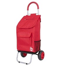 TROLLEY DOLLY Red Foldable Shopping Cart  Rolling Bag/ DBEST PRODUCTS-NEW