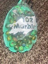 Bag of 102 Cat's eye marbles Tri-color KIDS FUN TIMES