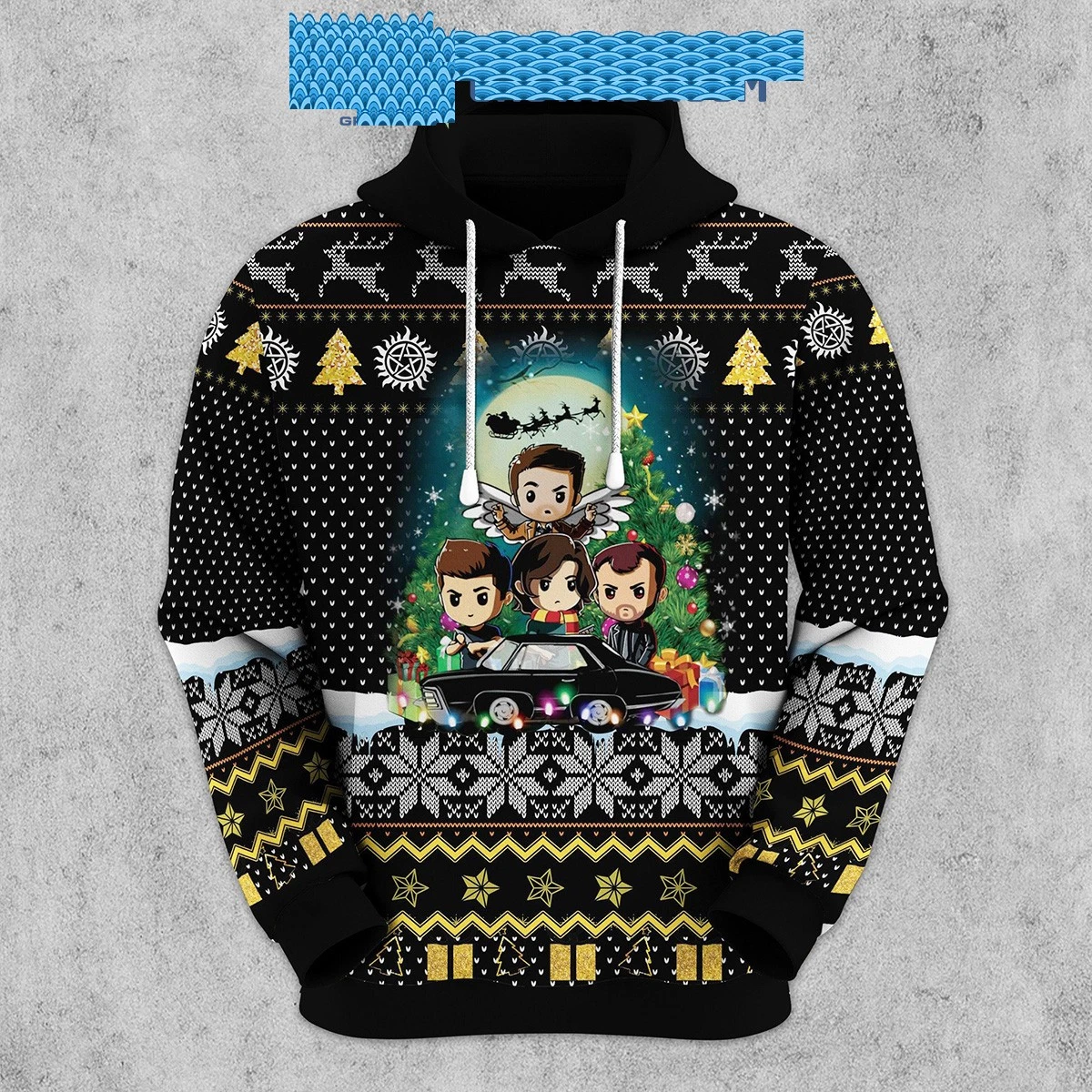 Supernatural Snow Christmas Holiday Hoodie