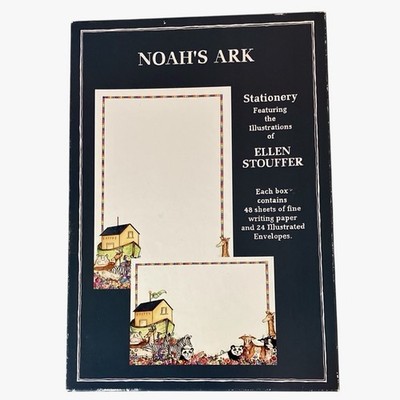 Main Street Press Noah s Arc Stationary Ellen Stouffer Vintage Almost Full By Bi