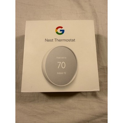 Google Nest Thermostat Snow White G4CVZ Pre-Owned Smart Home WiFi NEW