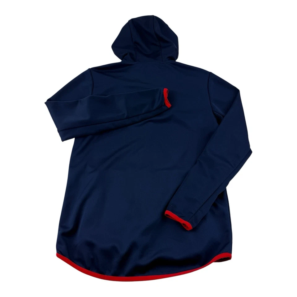 TYR x USA Water Polo Blue Full Zip Hooded Sweatshirt Poly Stretch Men's Medium - Image 3 of 4