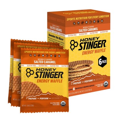 Honey Stinger organic Gluten-Free Energy Waffle salted caramel 6 pack 1.06 oz...
