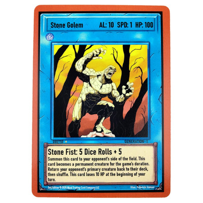 Stone Golem 088/150 LEGENDARY Ward TCG Trading Card Game 2nd Edition Gen 1 - NM