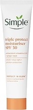 Simple Triple Protect Moisturiser SPF 30 – 3x Protection from UVA/UVB 40ml 50.17 per litre