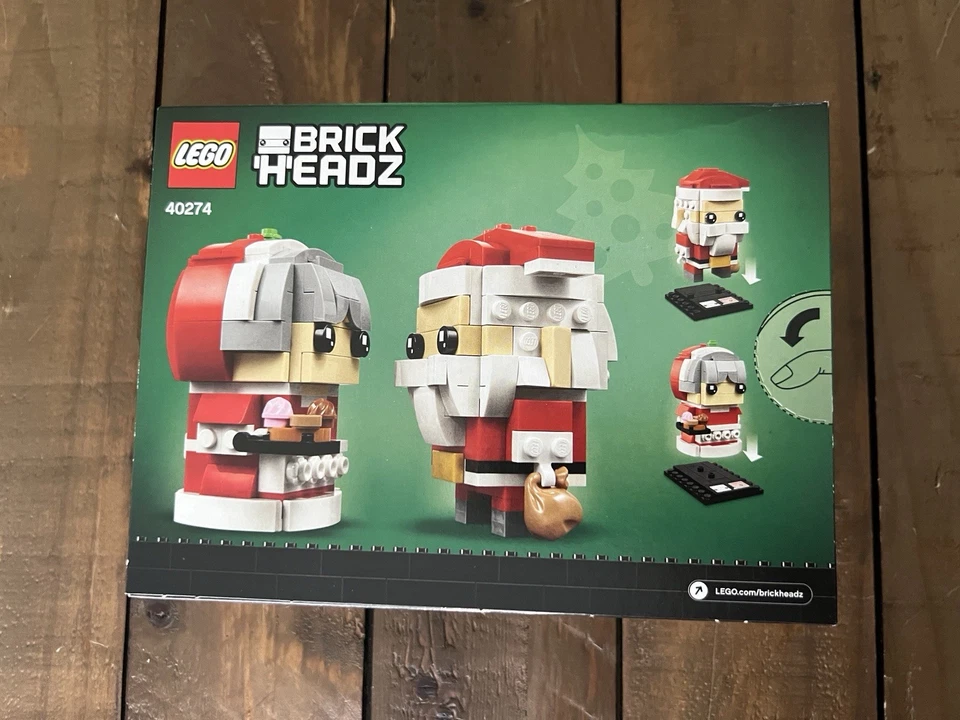 LEGO BrickHeadz Seasonal: Mr. Claus #33 & Mrs. Claus #34 (40274) Foto 2 de 4