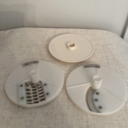 3 Cuisinart Little Pro Replacement Shredder, Slicer, & Slinger Disc blades