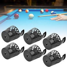 6Pcs Billiard Ball Storage Pockets Plastic Pool Table Web Baskets Drop Net Bag