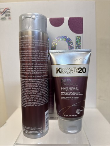 NEW! Joico Defy Damage DETOX Shampoo 10.1 oz and Power Masque 5.1 Power Duo - Picture 2 of 3
