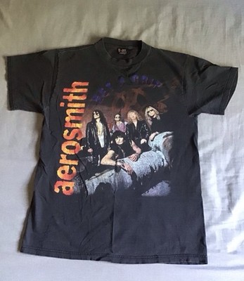 Vintage Aerosmith Get A Grip World Tour T-Shirt Size L 1994 World Tour