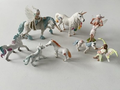 Schleich Bayala Sammlung Konvolut mit Feen Elfen Pferden Einhörnern - Topzustand